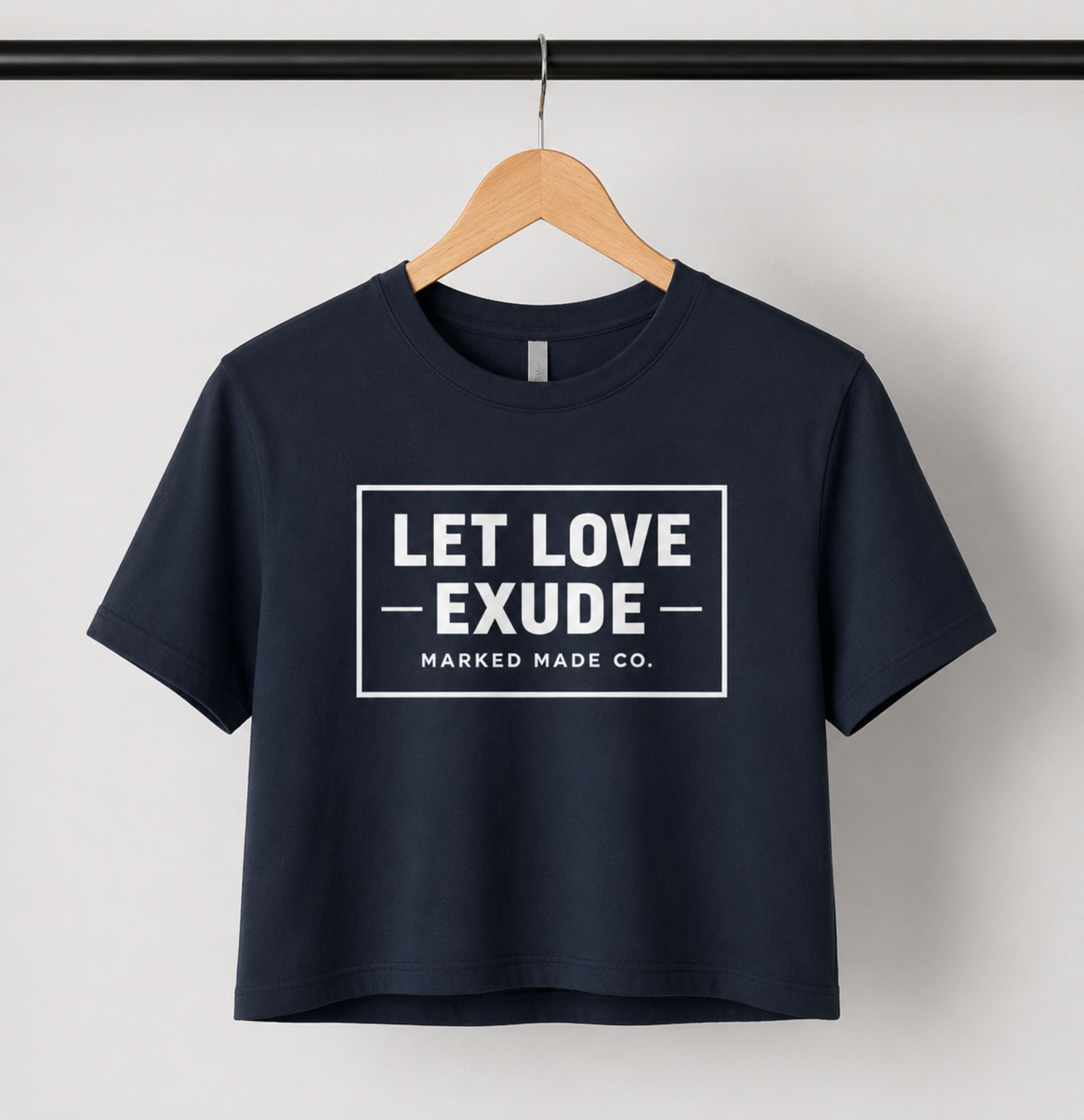Let Love Exude Crop Tee