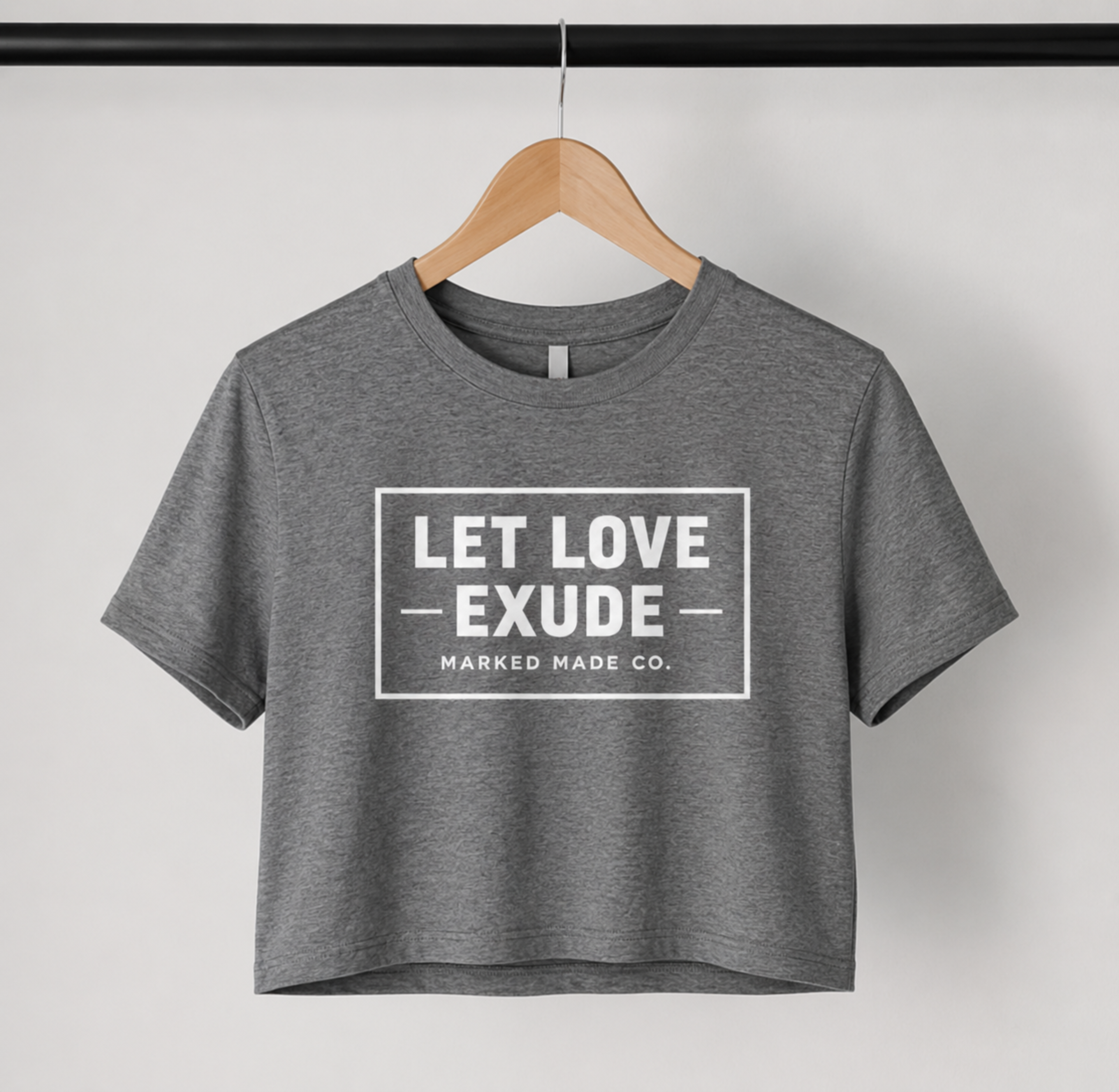 Let Love Exude Crop Tee